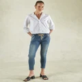 DRICOPER DENIM - Active Denim Jeans - Crop (Bleached Out Blue) Active Denim Jeans