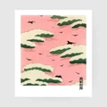 Inka Arthouse - Pink Clouds Japanese Art Print - Home (Pink) Pink Clouds Japanese Art Print