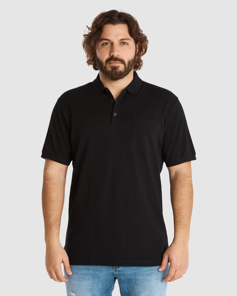 Johnny Bigg - Plain Pique Polo - Shirts & Polos (BLACK) Plain Pique Polo