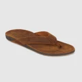Kustom - Cruiser Leather - Sandals (LEATHER BROWN) Cruiser Leather