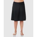 Modest Mermaid - Swimming skirt - Briefs (Black) Swimming skirt