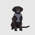 Mog & Bone - Neoprene Dog Harness Navy Check Print - Home (NAVY CHECK) Neoprene Dog Harness - Navy Check Print