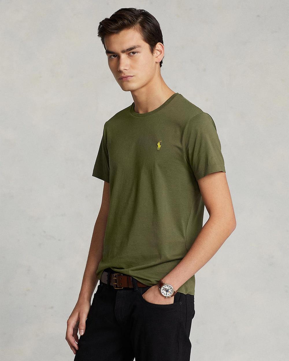Polo Ralph Lauren - Short Sleeve T Shirt - T-Shirts & Singlets (Dark Sage) Short Sleeve T-Shirt