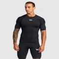RVCA Sport - Compression Technical Short Sleeve Top - Compression Tops (BLACK) Compression Technical Short Sleeve Top