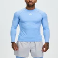 SKINS - Series 1 Long Sleeve Top - Compression Tops (Sky Blue) Series-1 Long Sleeve Top