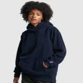 Superdry - Graphic Fleece Oversized Hoodie - Sweats & Hoodies (Deep Navy) Graphic Fleece Oversized Hoodie