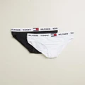 Tommy Hilfiger - Iconic Exclusive 2 Pack Bikini Briefs Teens - Briefs (White & Black) Iconic Exclusive 2-Pack Bikini Briefs - Teens