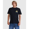 Quiksilver - Mens Sunset Dreams T Shirt - T-Shirts & Singlets (BLACK) Mens Sunset Dreams T Shirt