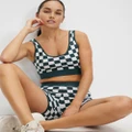 All Fenix - Check Mate Crop - Sports Bras (Forest) Check Mate Crop