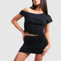 Nakedvice - The Katia Mini Skirt Black - Skirts (Black) The Katia Mini Skirt Black