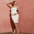 Soon Maternity - Lana Strapless Dress - Bodycon Dresses (WHITE) Lana Strapless Dress
