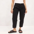 AERE - Organic Cotton Twill Utility Pants - Pants (Black) Organic Cotton Twill Utility Pants