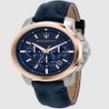 Maserati - Maserati Successo Navy Blue Chronograph - Watches (Blue) Maserati Successo Navy Blue Chronograph