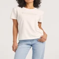 Riders by Lee - Relaxed Recycled Cotton Tee - Tops (WHITE) Relaxed Recycled Cotton Tee