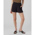 Vero Moda - Natali High Waist Shorts - Shorts (Black) Natali High Waist Shorts