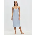Gingerlilly - Petra Linen Dress - Sleepwear (Blue) Petra Linen Dress