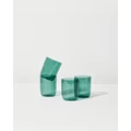 House of Nunu - Belly Cups Set of 4 - Home (Teal) Belly Cups Set of 4