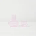 House of Nunu - Belly Carafe and Cup Set - Home (Pink) Belly Carafe and Cup Set