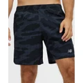New Balance - Printed Accelerate 7 Inch Shorts - Shorts (Black & Multi) Printed Accelerate 7-Inch Shorts