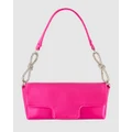 Olga Berg - Calissa Crystal Bow Bag - Clutches (Pink) Calissa Crystal Bow Bag