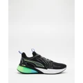 Puma - X Cell Action Men's - Performance Shoes (Puma Black, Cool Dark Gray & Fizzy Lime) X-Cell Action - Men's