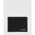 Quiksilver - Gutherie Leather Bi Fold Wallet - Wallets (BLACK) Gutherie Leather Bi Fold Wallet