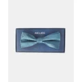 Abelard - Paisley Silk Formal Bow Tie - Ties & Cufflinks (TEAL) Paisley Silk Formal Bow Tie