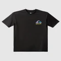 Quiksilver - Boys 8 16 Radical Surf Surf T Shirt - Swimwear (BLACK) Boys 8 16 Radical Surf Surf T Shirt