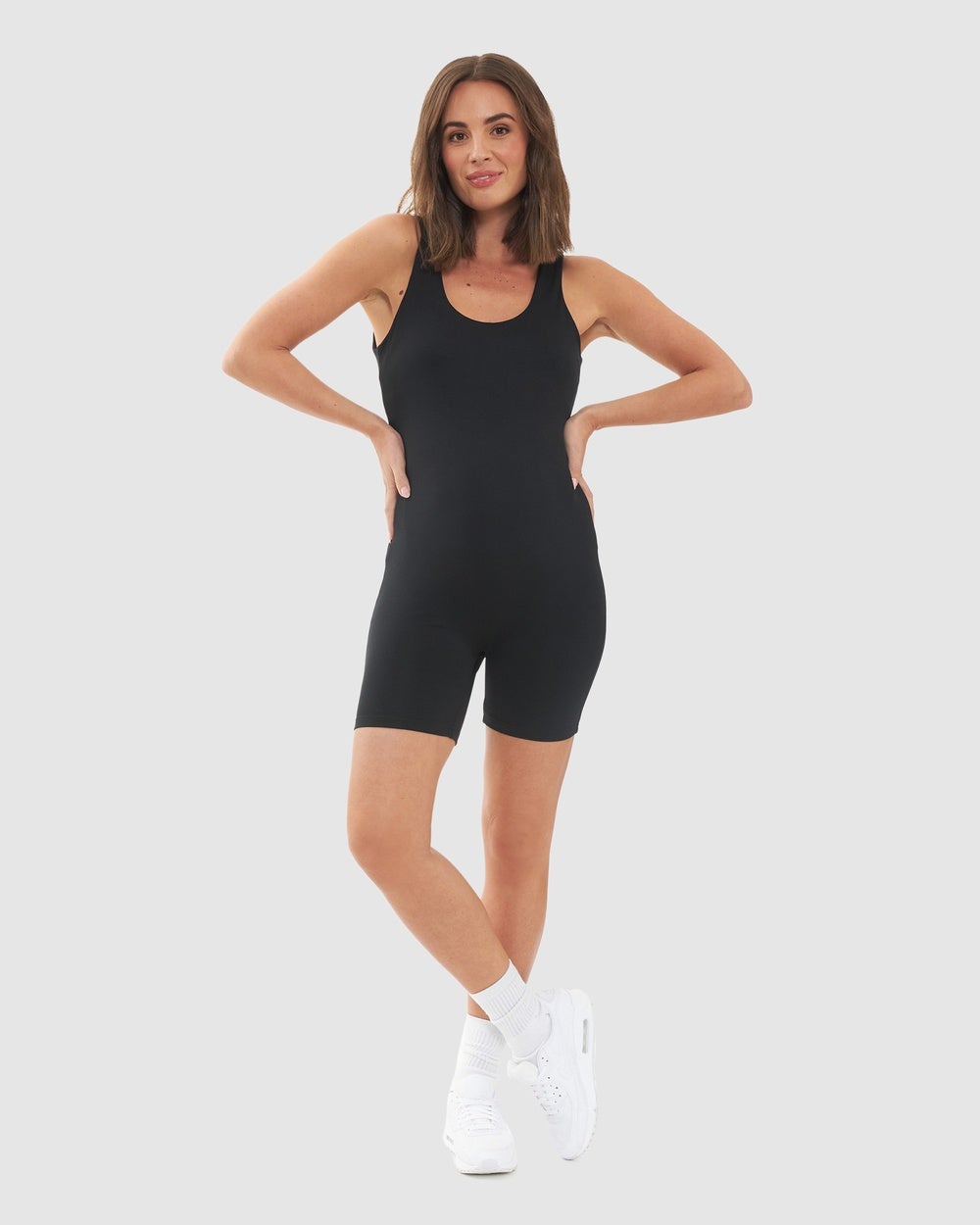 Ripe Maternity - Luxe Knit Short Body Suit - Jumpsuits & Playsuits (black) Luxe Knit Short Body Suit