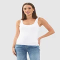 Ripe Maternity - Luxe Knit Tank Top - T-Shirts & Singlets (white) Luxe Knit Tank Top