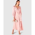 SACHA DRAKE - Versailles Wrap Dress - Dresses (Pink) Versailles Wrap Dress