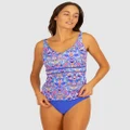 Baku Swimwear - Boho D E Singlet Tankini Top - Bikini Set (Blue) Boho D-E Singlet Tankini Top