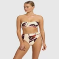JETS - Shadow Palm High Leg Bikini Bottom - Bikini Set (PORT) Shadow Palm High Leg Bikini Bottom