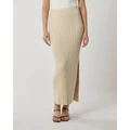 MVN - Urban Cosmo Knit Skirt - Skirts (Stone) Urban Cosmo Knit Skirt