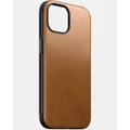 Nomad - iPhone 15 Leather Phone Case - Tech Accessories (English Tan) iPhone 15 Leather Phone Case