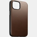 Nomad - iPhone 15 Leather Phone Case - Tech Accessories (Brown) iPhone 15 Leather Phone Case