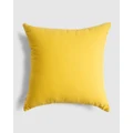 Business & Pleasure Co. - The Euro Throw Pillow - Home (Yellow) The Euro Throw Pillow