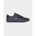 Kustom - Boys Finetime Classic Leather Shoe - Sneakers (BLACK LEATHER) Boys Finetime Classic Leather Shoe