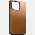 Nomad - iPhone 15 Pro Max Leather Phone Case - Tech Accessories (English Tan) iPhone 15 Pro Max Leather Phone Case