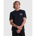 Quiksilver - Mens Quik Frame T Shirt - Tops (BLACK) Mens Quik Frame T Shirt