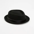 Brixton - Stout Pork Pie Hat - Hats (Black) Stout Pork Pie Hat