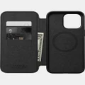 Nomad - iPhone 15 Pro Max Leather Folio Phone Case - Tech Accessories (Black) iPhone 15 Pro Max Leather Folio Phone Case