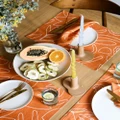Mosey Me - Outline Floral Placemat Set - Home (Terracotta) Outline Floral Placemat Set