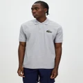 Lacoste - Essentials Loose Fit Polo - Shirts & Polos (Grey Chine) Essentials Loose Fit Polo