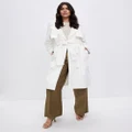 Third Form - Frontier Trench Jacket - Trench Coats (Off White) Frontier Trench Jacket