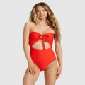 Billabong - Tanlines One Piece - One-Piece / Swimsuit (RAD RED) Tanlines One Piece