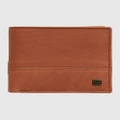 Billabong - Dimension 2 In 1 Leather Wallet - Wallets (TAN) Dimension 2 In 1 Leather Wallet