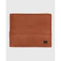 Billabong - Dimension 2 In 1 Leather Wallet - Wallets (TAN) Dimension 2 In 1 Leather Wallet