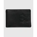Billabong - Slim Stashie Bi Fold Leather Wallet For Men - Wallets (BLACK GRAIN) Slim Stashie Bi Fold Leather Wallet For Men