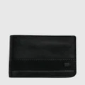 Billabong - Secret Pocket Bi Fold Leather Wallet For Men - Wallets (BLACK) Secret Pocket Bi Fold Leather Wallet For Men